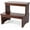 Dark Chocolate, variant on Bamboo Two Step Stool for Adults and Kids, Bed Stepstool with Anti-Slip Bottom, Heavy Duty for Kitchen, Bathroom, Bedside Step Stool, Wooden Step Stairs 350 lbs Capacity