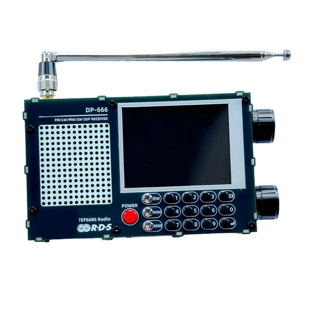 DP-666 TEF6686 High Sensitivity Radio Full Band FM AM FM Shortwave Radio black