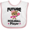 thumbnail image 3 of Inktastic Future Pickleball Player Girls Girls Baby Bib, 3 of 4