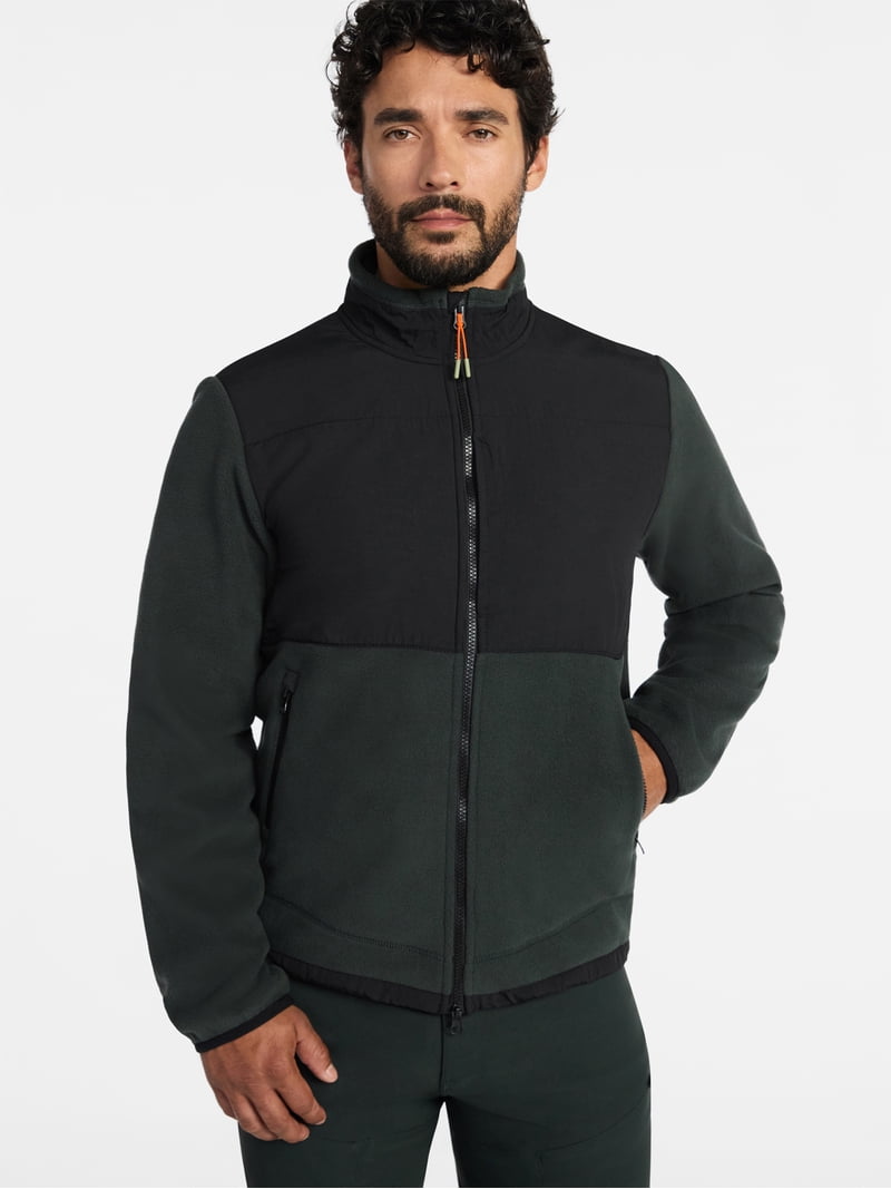 新品⬛︎MAGIC STICK⬛︎FLEECE ZIP UP JACKET⬛︎XL Ozark Trail Men's and Big Men's Mix Media Fleece Jacket, Sizes S