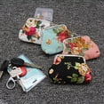 thumbnail image 3 of Printed Coin Purse Vintage Pouch Buckle Clutch Bag Kiss-lock Change Purse Floral Clasp Closure Wallets For Women Girl, 3 of 4