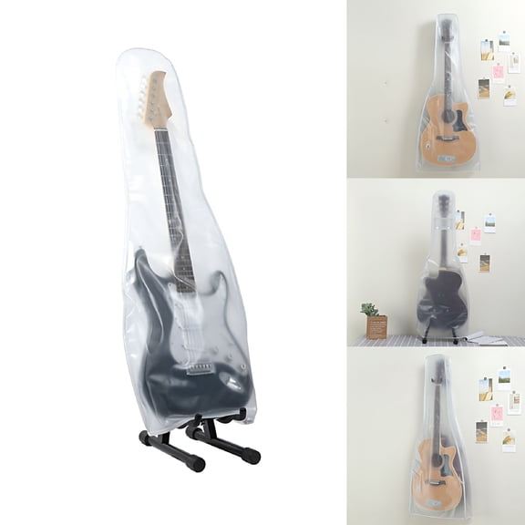 QAYOZ Wall Mount Dust Proof Waterproof Guitar Cover Bag for Acoustic Electric Guitars