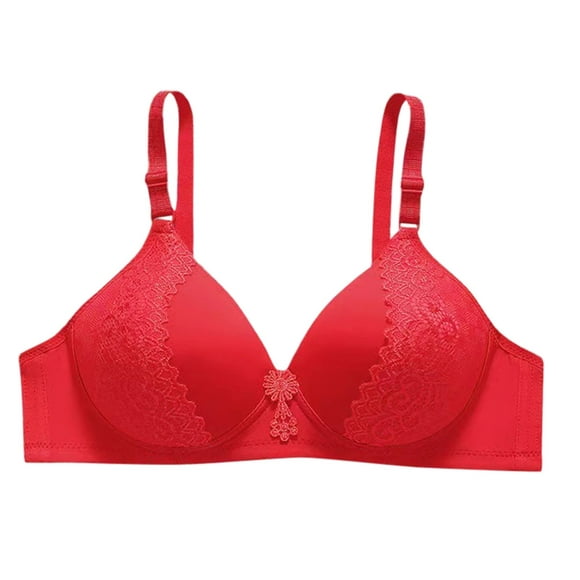 Clearance Sale 2025 Bra Womens Soft Ventilate Daily Comfort Wireless Gather Together Jacquard Weave Bra