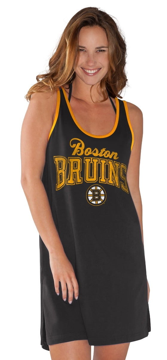 Boston Bruins Women's G-III NHL "Perfect Match" Swimsuit Cover Up Dress by G-III Sports