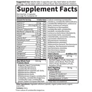 Garden of Life Raw Probiotics for Men Over 50 - Men 50 & Wiser Probiotic with Acidophilus and Bifidobacteria Probiotic-Created Vitamins, Enzymes, and Prebiotics, Gluten Free - 90 Vegetarian Capsules