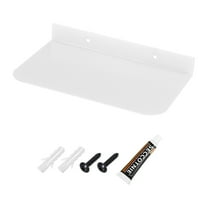 Metal Shelves for Wall, 8 Inch White Floating Shelves Wall Mount