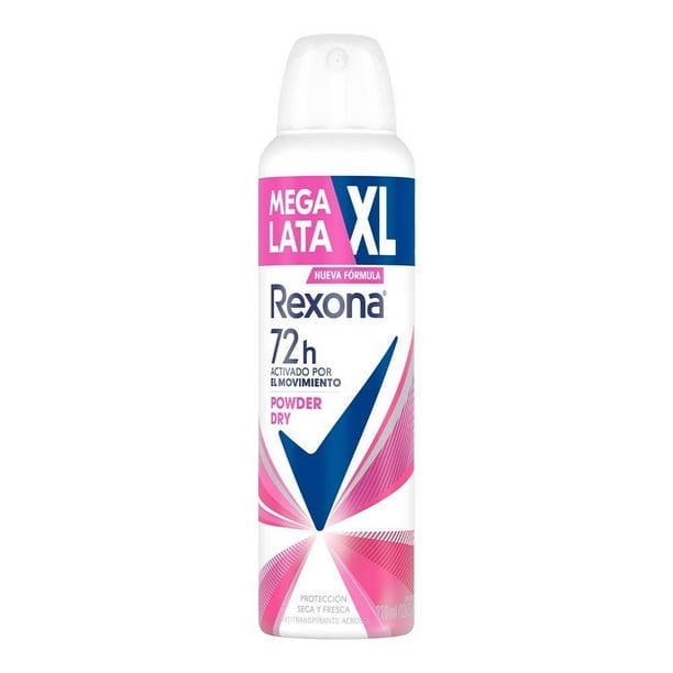 Rexona, Powder Dry Antiperspirant Spray, 210 mL, White - Walmart.com