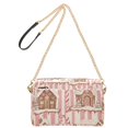 thumbnail image 2 of FORMRS Women Crossbody Purse with Chain Strap Vegan Leather Shoulder Handbag, Pink Candy House, 2 of 7