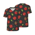 thumbnail image 3 of Daiia Tomatoes1 Mens Baseball Jersey Button Down Shirts Short Sleeve Sports Uniforms-Small, 3 of 9