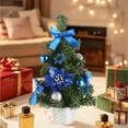 thumbnail image 6 of Artificial Tabletop Christmas Tree, Mini Xmas Decoration Tree For Home Office, Christmas Day Decor, Christmas Portable Decorative Mini Tree, Warmth for Your Home, Celebrate Party (Blue), 6 of 7