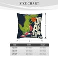 thumbnail image 4 of Bingfone Dinosaur Basketball Player Linen Throw Pillow Covers Cushion Case Pocket Button Vintage Farmhouse Pillowcase for Sofa Couch Bed 18"x18", 4 of 9