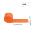 thumbnail image 2 of Uxcell Crepe Paper Streamer Crepe Paper Decoration 82ft Long 1.77 Inch Wide, Orange, 2 of 5