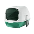 thumbnail image 4 of Caja de arena para gatos con tapa jinwen orinal para gatitos grande portátil extraíble Verde 35 cm x 50 cm x 35 cm, 4 of 8