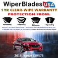 thumbnail image 2 of 2018 Jaguar XJR575 Beam Wiper Blades Wipers w/1yr Warranty (Set of 2) (WiperBladesUSA), 2 of 5