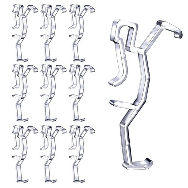 Clips de Cenefa Clip de Soporte de RetencióN Oculto de PláStico Transparente para Cenefa de Persiana de Ventana, Piezas de Persianas de ImitacióN y Madera Horizontales