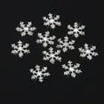 thumbnail image 3 of Abbracc 10set y Button Snowflake Hairclip Crafts Brooch Decor Drill Button 14x14mm, 3 of 8