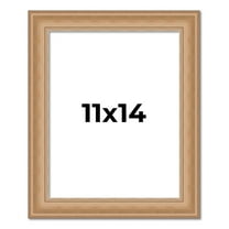 11x14 Frame Charleston Honey Brown Solid Wood Picture Frame Width 1.75 Inches | Interior Depth 0.5