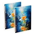 thumbnail image 6 of Butterfly on Abstract Flowers Spiral Journal Notebook College Ruled Notebook 8.3" x 5.7" A5 Lined Thick Paper Page, 6 of 6