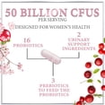 thumbnail image 3 of Probiotics for Women Digestive Health Support - 16 Strains Women's Vaginal Probiotic with Prebiotics, Cranberry, PH, Immune Support, Urinary, & Feminine Health Support - USA Bottled - 120 Capsules, 3 of 9