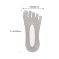 thumbnail image 4 of 5 pares de calcetines cortos para mujer, calcetines con dedos separados, calcetines cortos, 4 of 6