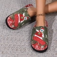 thumbnail image 4 of Zapatos de casa de algodón navideños Bsvklp Unisex con Dibujos de Papá Noel, 4 of 9