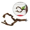 thumbnail image 3 of Natural Parrot Bird Stand Tree Branch Pet Budgie Toys Pet Supplies Perches Cage Two Branches, 3 of 6