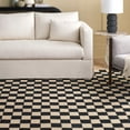 thumbnail image 2 of SAFAVIEH Martha Stewart Chelsea Checkered Area Rug, Black/Beige, 9' x 12', 2 of 8