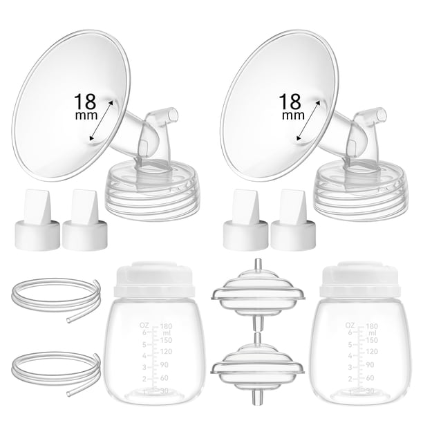 Juego de Piezas para Sacaleches TOVVILD con Brida de 18 mm Compatible con Spectra