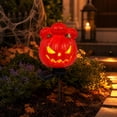 thumbnail image 6 of Halloween Pumpkin Stake, Solar Resin Light, Outdoor Yard Ornament, Auto Night Illumination and Waterproof Weatherproof Build for Garden Pathways, Flower Bed Borders and Porch Displays., 6 of 7