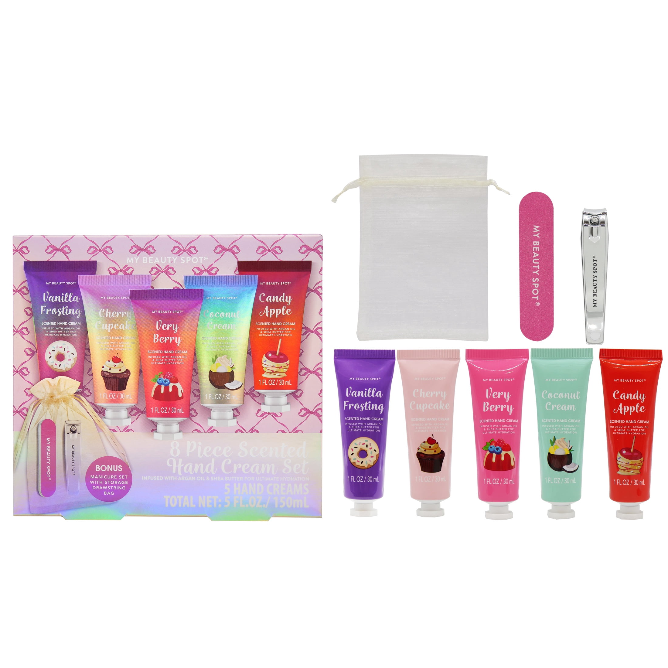 My Beauty Spot Scented Hand Cream Collection Set, Assorted Fragrances, 8 Piece