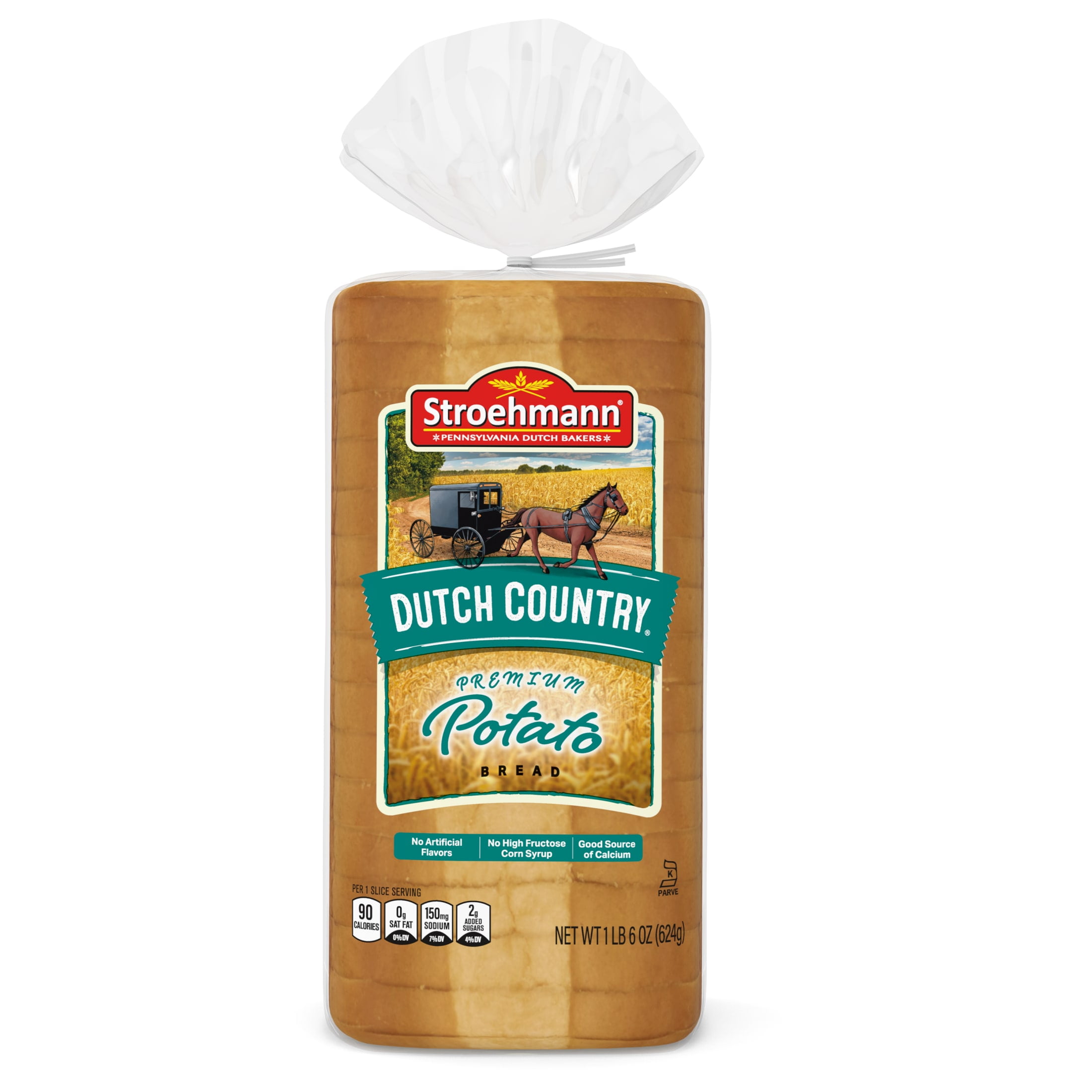 Stroehmann Dutch Country Potato Bread, 22 oz, Potato Bread, Bag