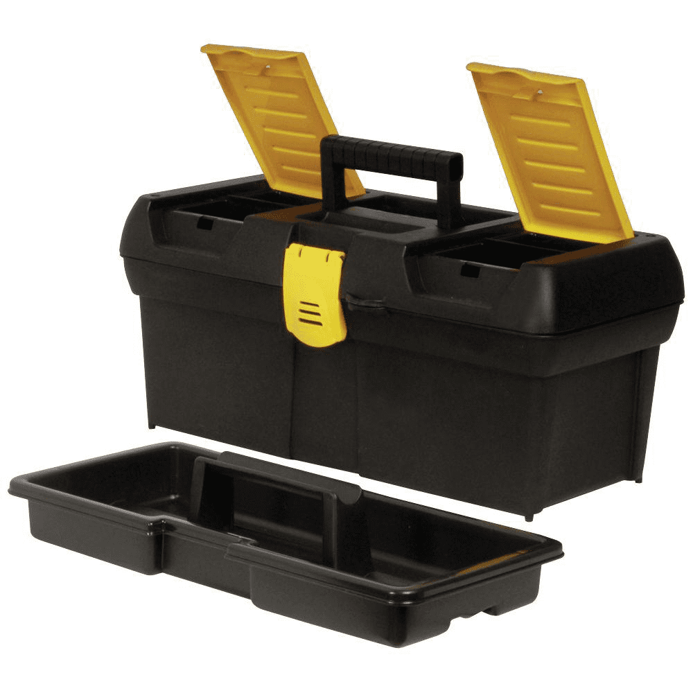 Lid Organizers Portable Storage Container Tray Plastic NEW Details about   Tool Box 12-1/2 in
