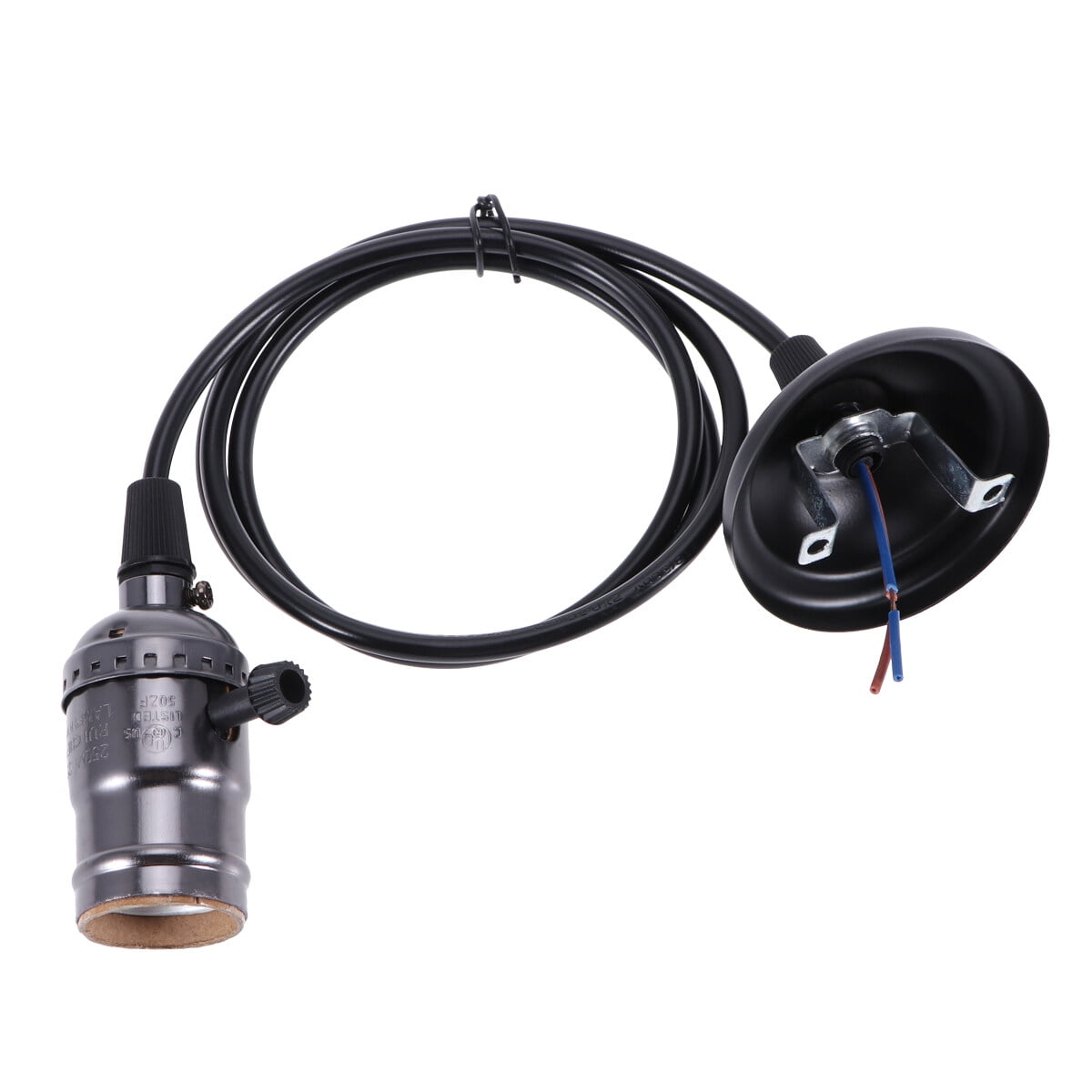 Lamp holder E27 Base With Switch Hanging Lamp Holder Light Socket for