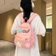 thumbnail image 5 of Mochila Kawaii para mujer Mochila estética para niñas con estampado de estrellas Mochila de viaje (rosa), 5 of 7