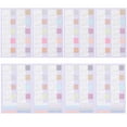 thumbnail image 1 of 4 Feuilles Autocollants Calendrier Autocollant Date Autocollant Mois Bloc-Notes Autocollants Calendrier, 1 of 7