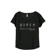 thumbnail image 1 of Plants Are Friends Women's Fashion Slouchy Dolman T-Shirt Tee Heather Black 3X-Large, 1 of 4