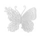 thumbnail image 1 of Molde de silicona epoxi con forma de mariposa y flor para decoración de pared de sala de estar (Mariposa), 1 of 5