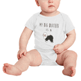 thumbnail image 2 of My Big Brother Is A Old English Sheepdog Dog Funny Baby Bodysuit Boy Girl Unisex, 2 of 5