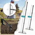 thumbnail image 5 of FENHRTVM Thatch Rake, 63in Adjustable Garden Rake, Heavy Duty  Rakes for Lawns,Gathering Leaf Loosening Soil, Black, 5 of 7