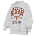 thumbnail image 2 of Women's Pressbox  Heather Gray Texas Longhorns Reversible Sweatshirt, 2 of 5