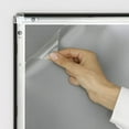 thumbnail image 2 of M&T Displays Snap Poster Frame 11x17 Inch Black 0.79" Aluminum Profile Easy Front Loading Wall Mounting Photo Picture Document Sign Holder Mitered Corner Anti Glare Cover, 2 of 3