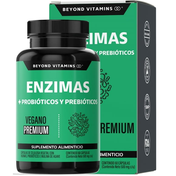 Suplemento Alimenticio Beyond Vitamins Enzimas Digestivas Probióticos 60 Cápsulas