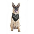 thumbnail image 1 of 8 Pack Paisley Polyester Pets Dogs Bandana Triangle Shape  - Oversized (Black), 1 of 2