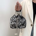 thumbnail image 4 of Bucket Bags for Women Shiny Sequin Bags with Mrtal Chain Strap & Drawstring Glitter Shoulder Bags for Women Party Evening Purse (Silver One Size), 4 of 8
