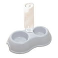 thumbnail image 1 of Cuenco para mascotas 2 en 1 con vaso para beber, cuenco para mascotas: cuencos dobles para mascotas, juego de cuencos de agua y comida para perros, comedero automático para gatos con dispensador de, 1 of 5