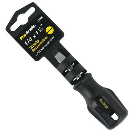 

Pro-Grade 1/4 Inch x 1-1/2 Inch Stubby Flathead Miniature Screwdriver 17006