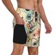 thumbnail image 2 of Fotbe Rockets Traje de Baño para Hombre – Shorts de Natación de Secado Rápido con Forro y Bolsillos-Medium, 2 of 6
