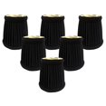 thumbnail image 2 of Royal Designs, Inc. Pleated Empire Chandelier Shade CS-110BLK/GL-6, Black with gold , 3 x 4.25 x 4.25, Pack of 6, 2 of 5