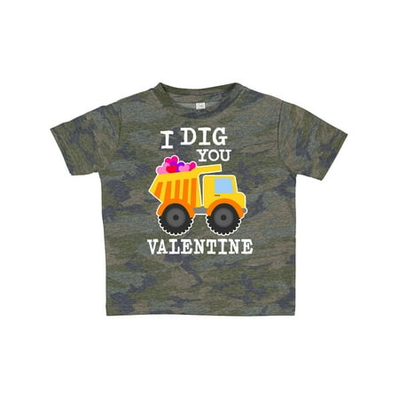 

Inktastic I Dig You Valentine with Truck and Hearts Gift Toddler Boy or Toddler Girl T-Shirt