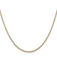 thumbnail image 3 of Collier Chaîne Torsadée en Or Jaune 14k 24 Pouces 1.45mm Pendentif Charme Maillon Rond, 3 of 9